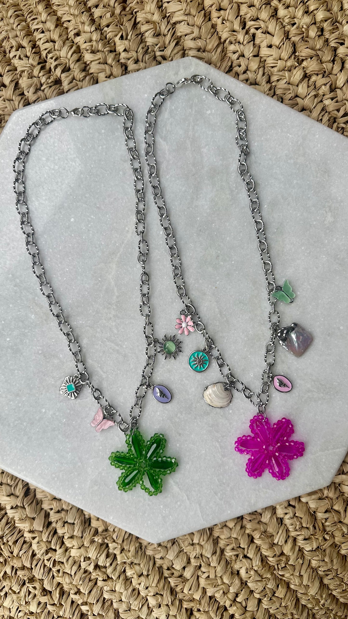 One of a kind silver necklaces ❤️🔥