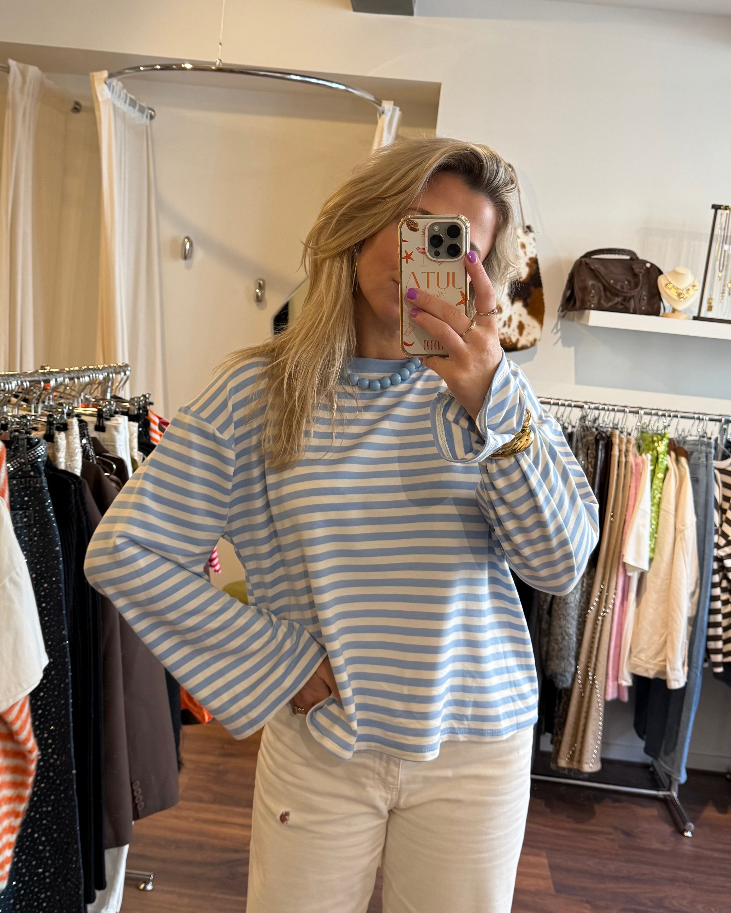 Logan longsleeve light blue