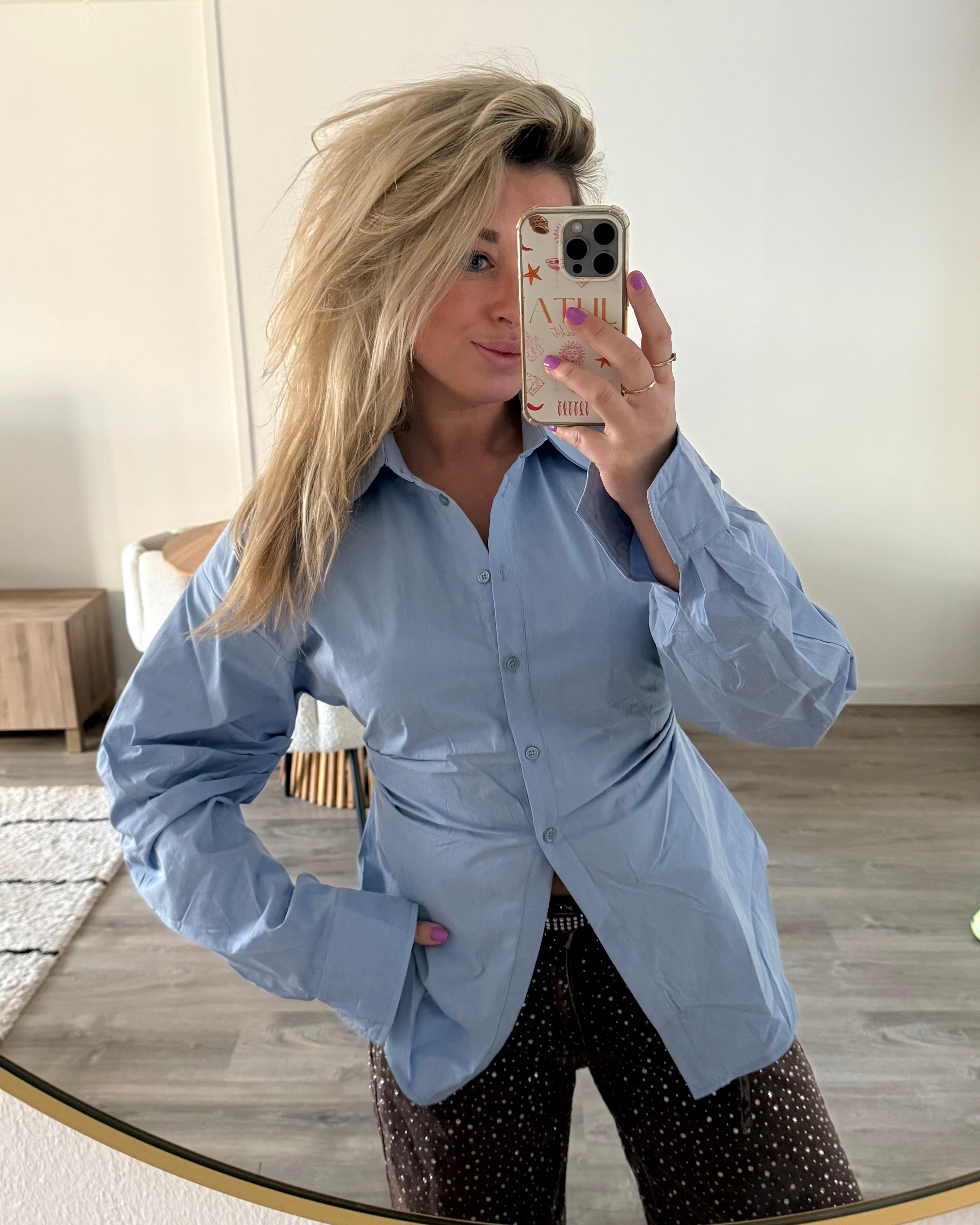Emily blouse blue