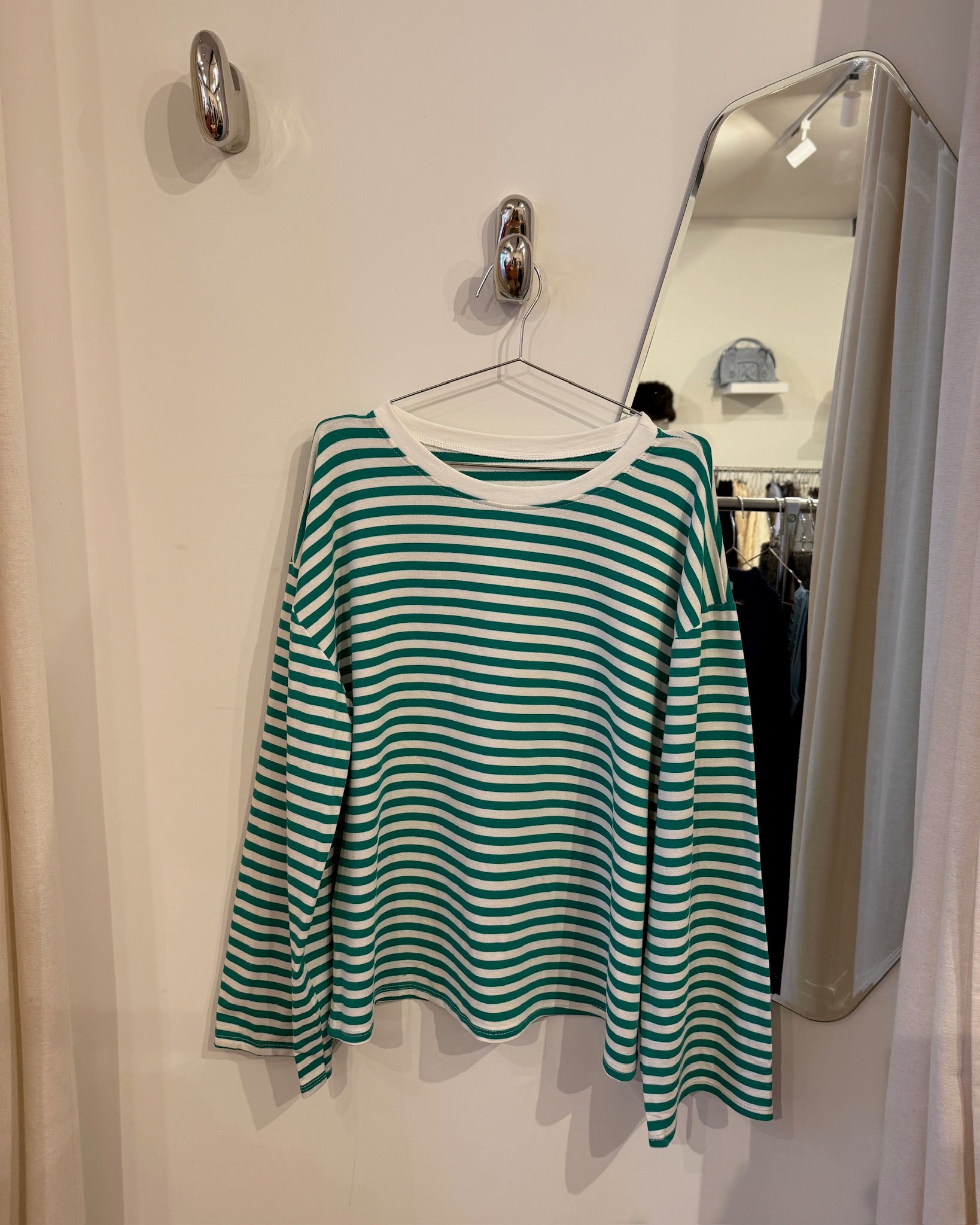 Logan longsleeve green/white