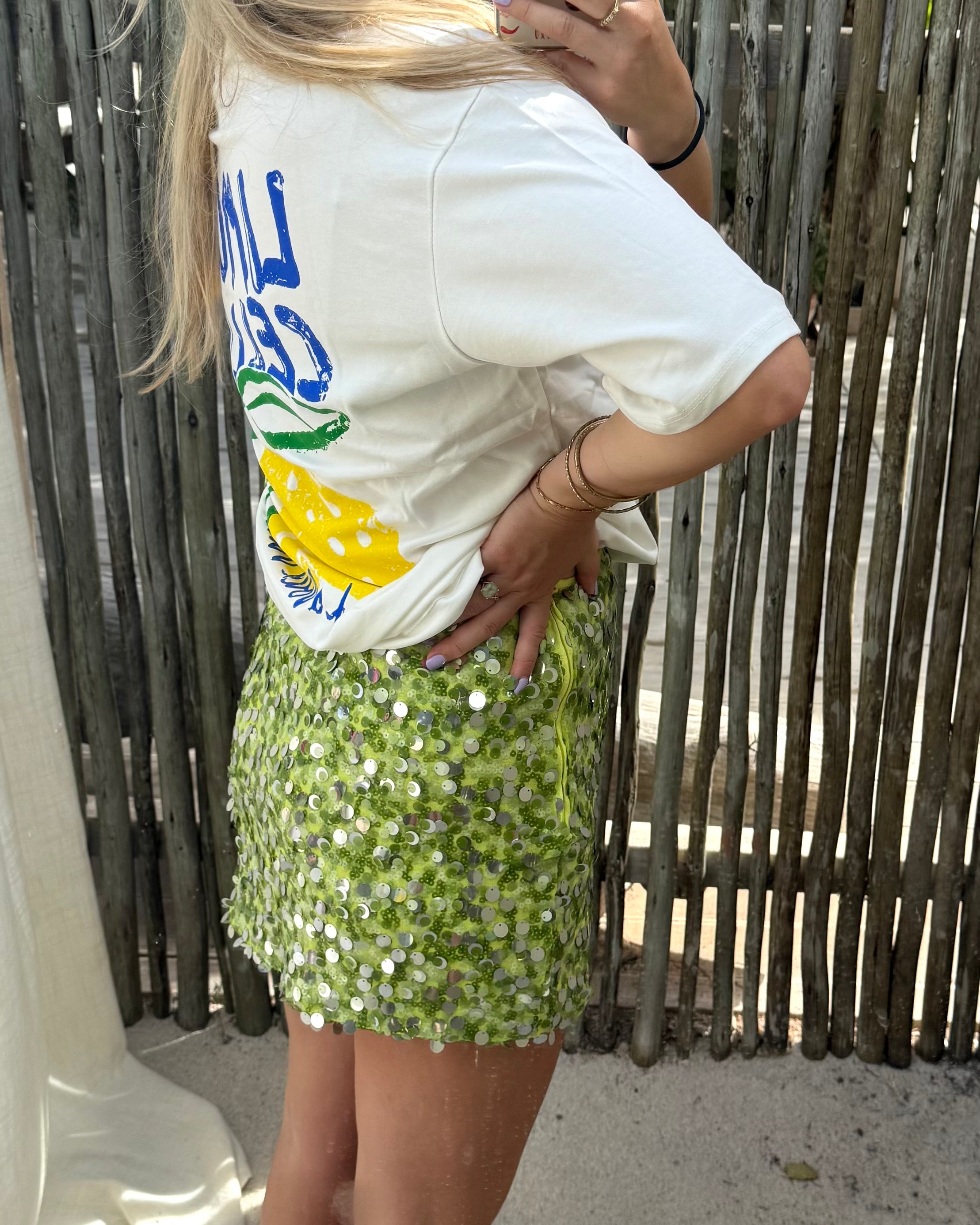 Hailey glitter skirt