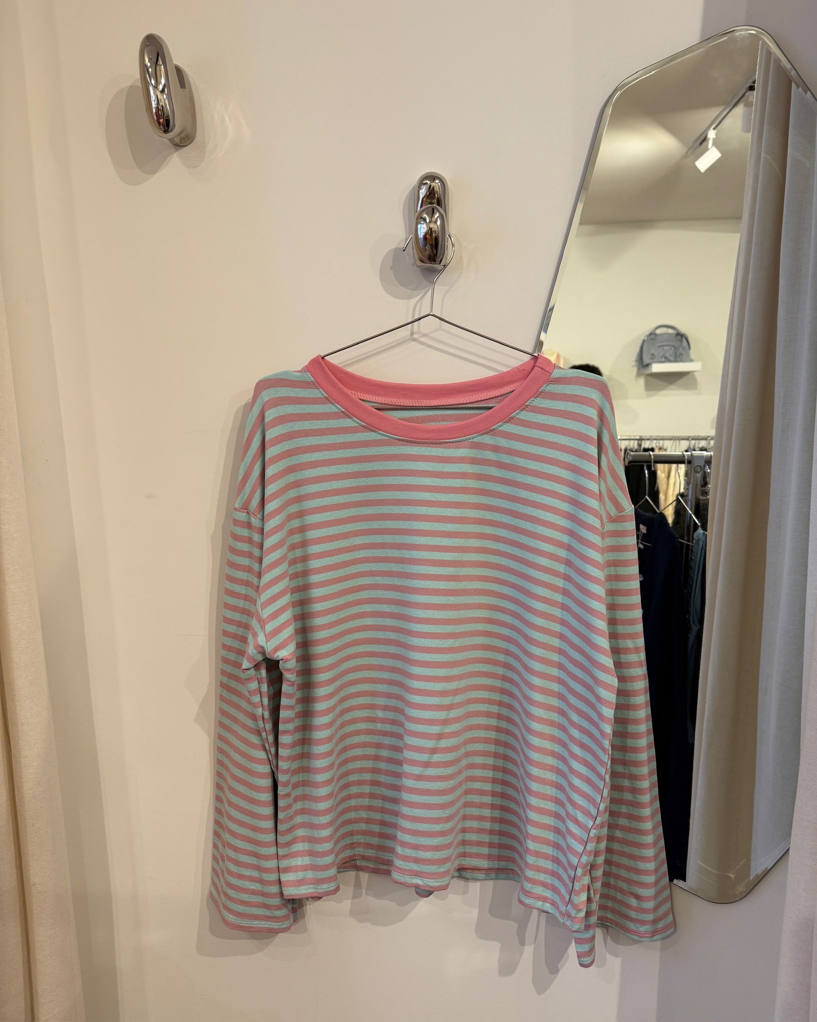 Logan longsleeve pink/light blue