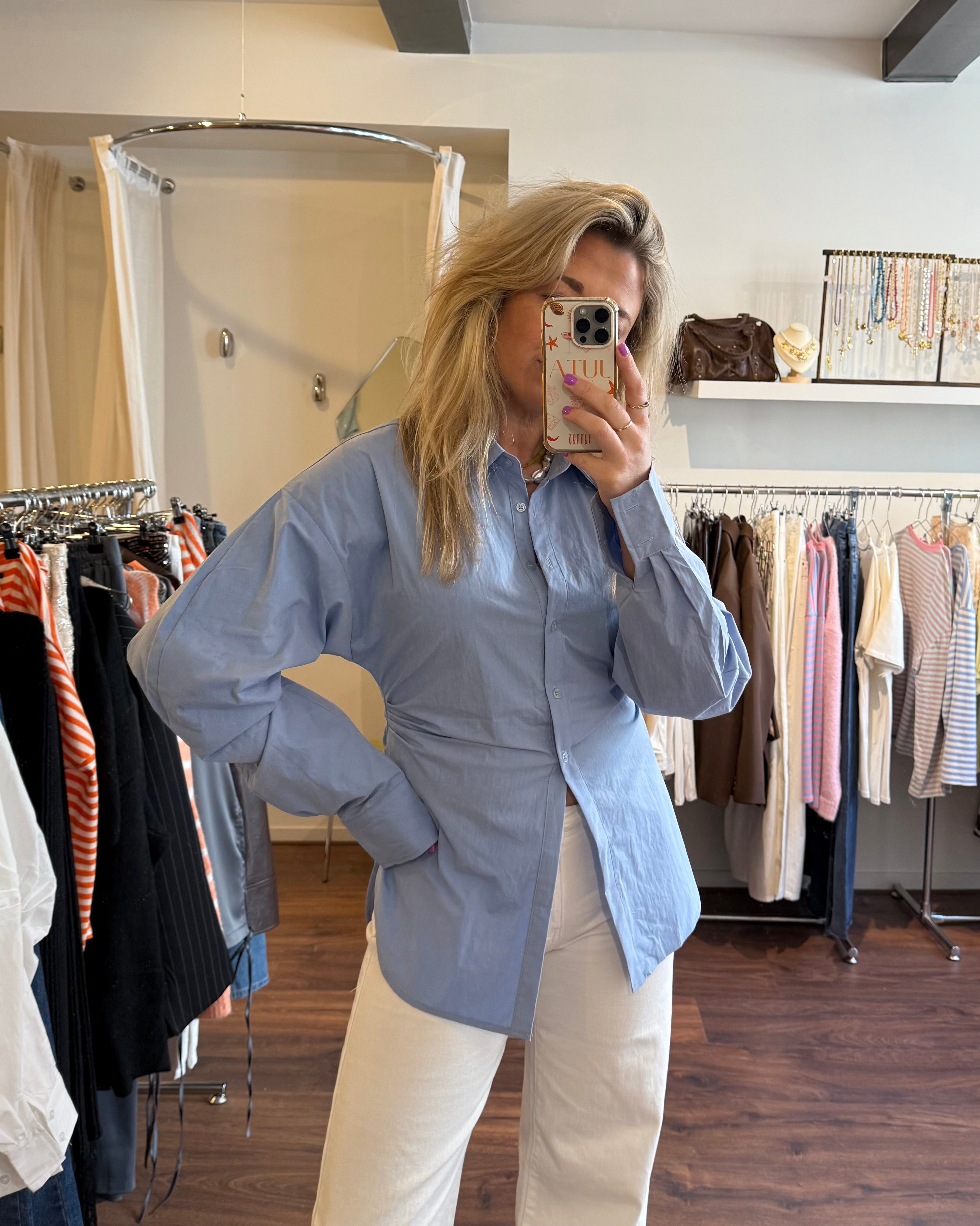 Emily blouse blue