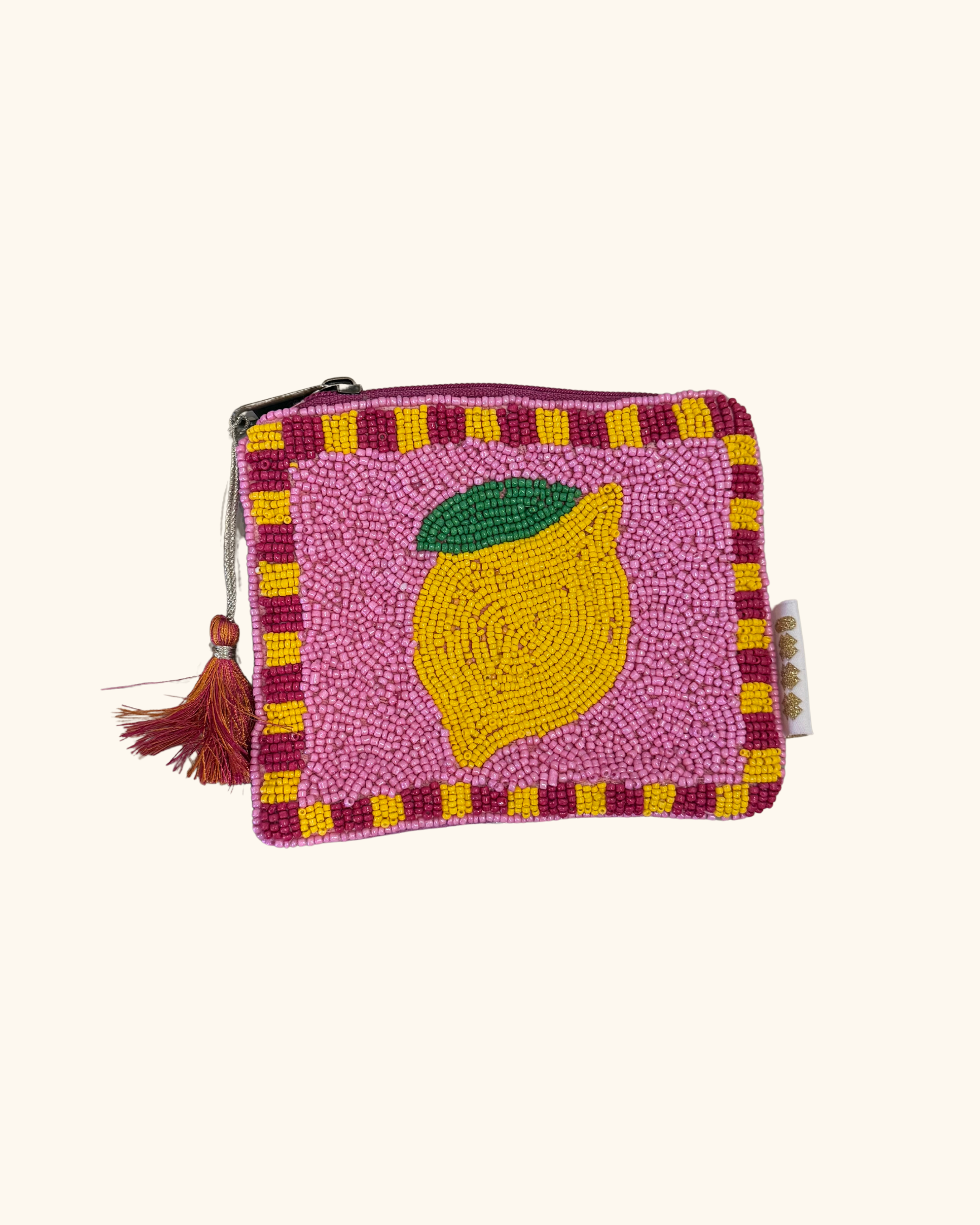 Sequin wallet lemon