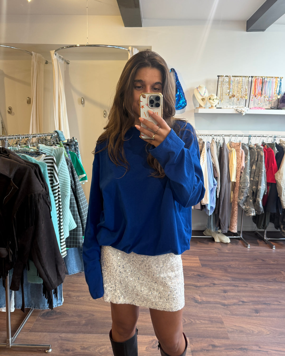 Caro longsleeve navy