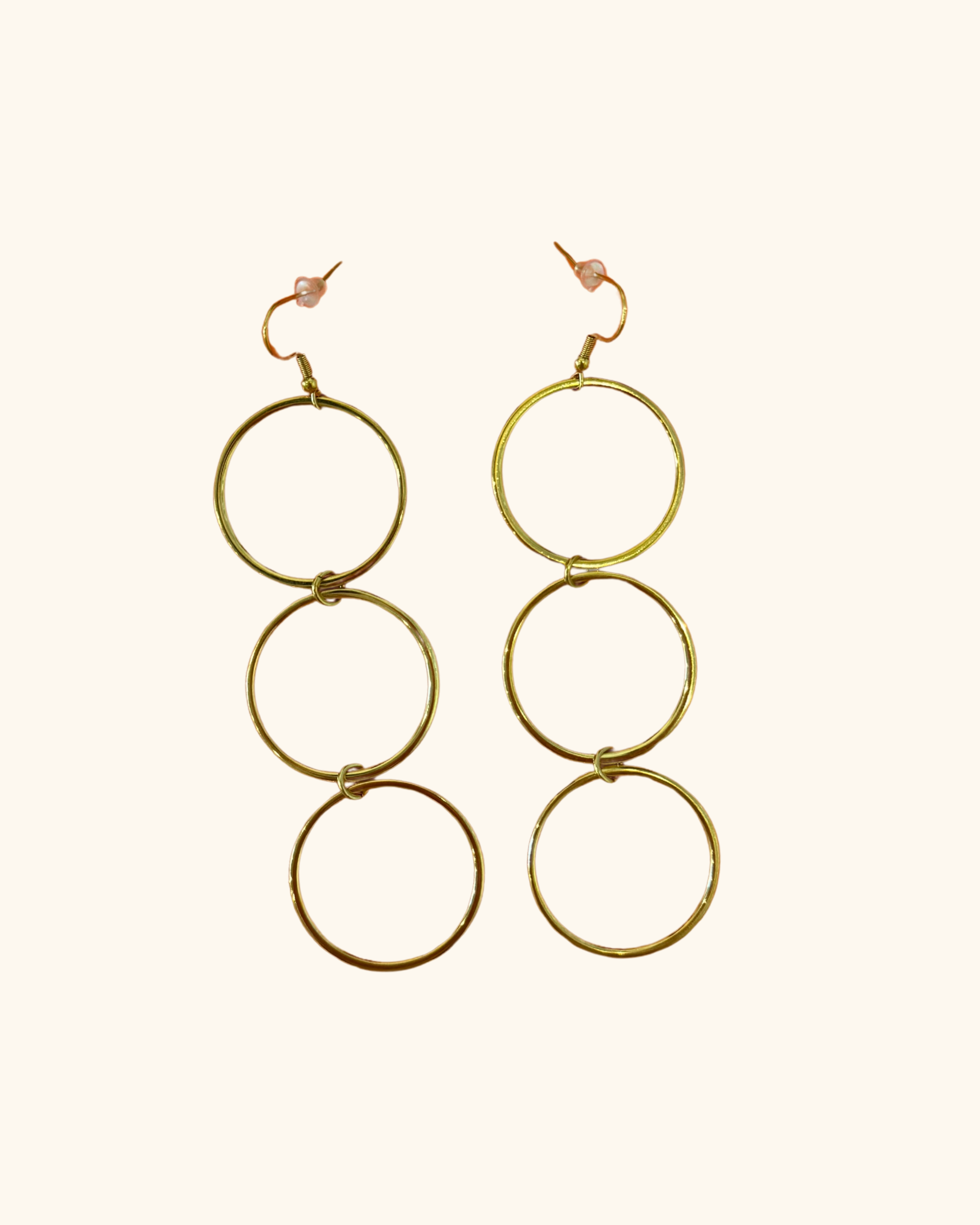 Triple hoop earrings