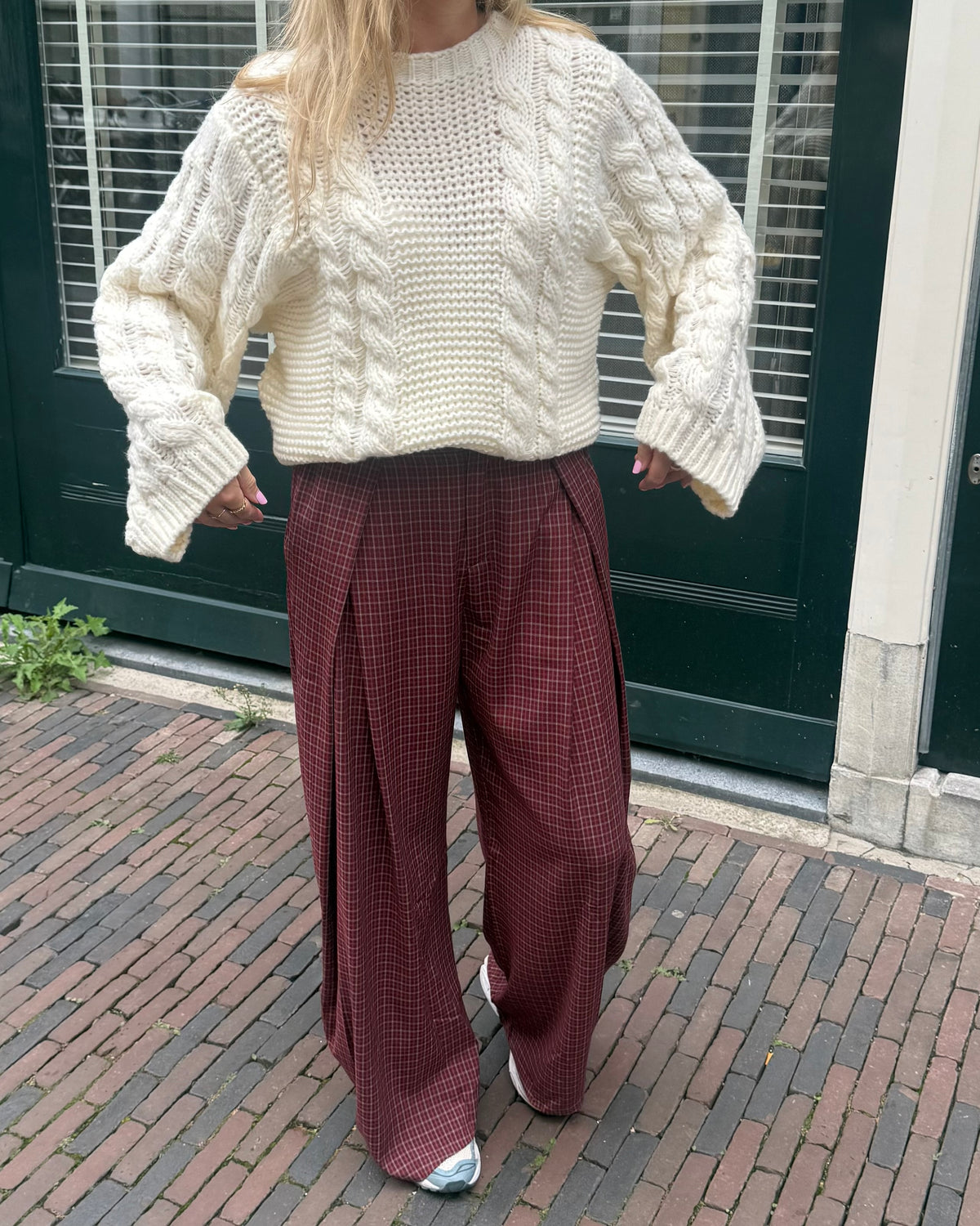Lauren pantalon bordeaux