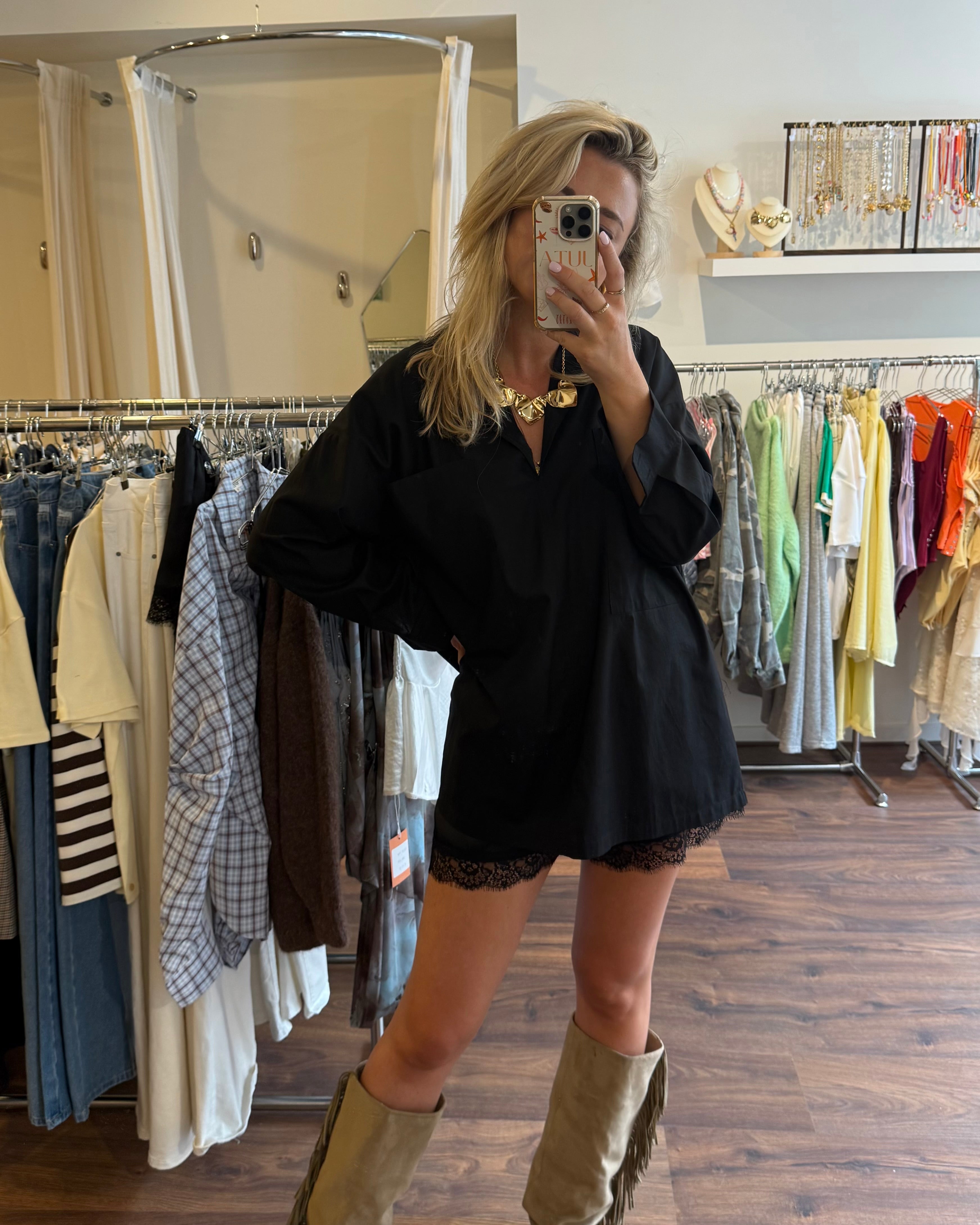 Beau blouse black