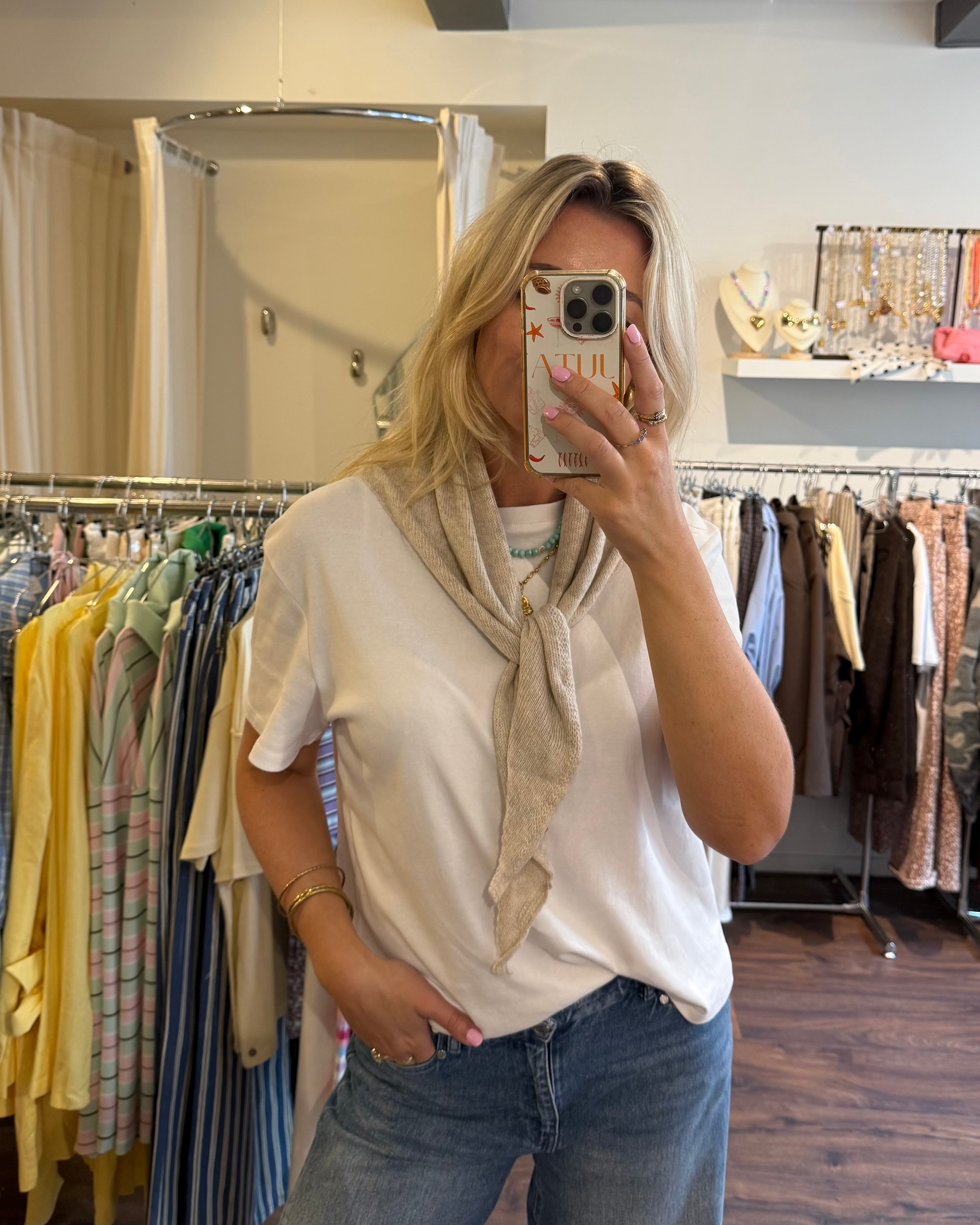 Mimi scarf beige
