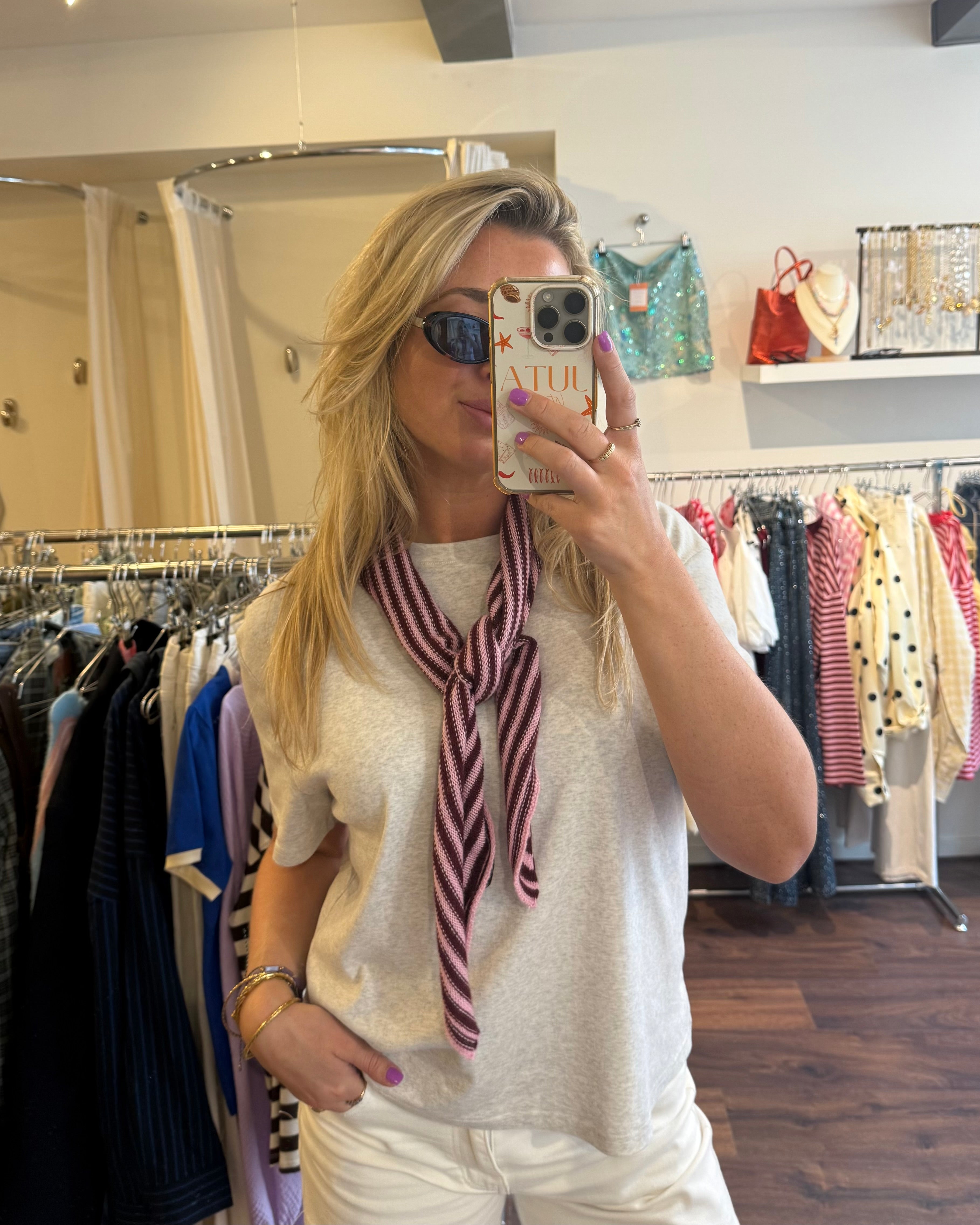 Mimi scarf burgundy