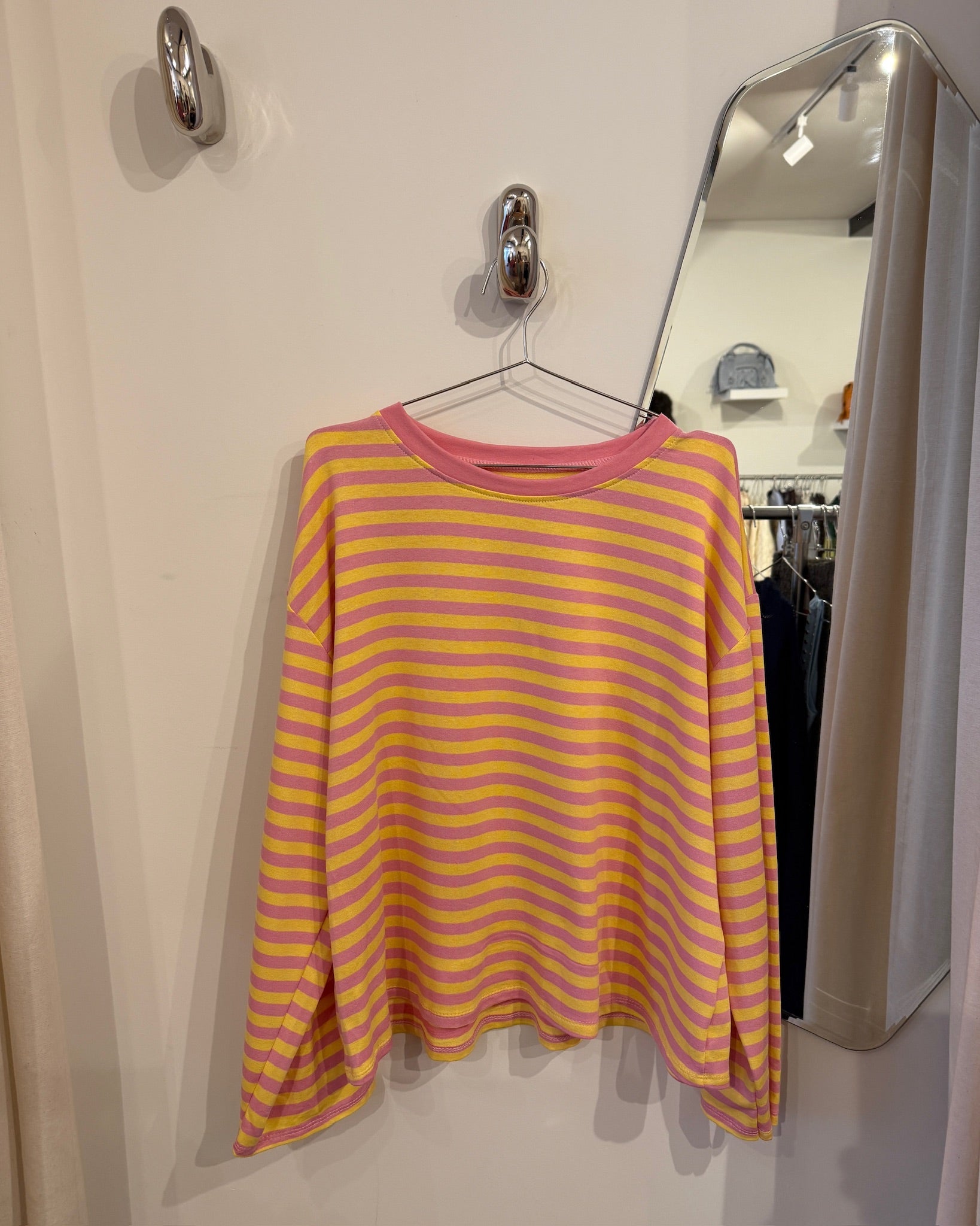 Logan longsleeve yellow/pink