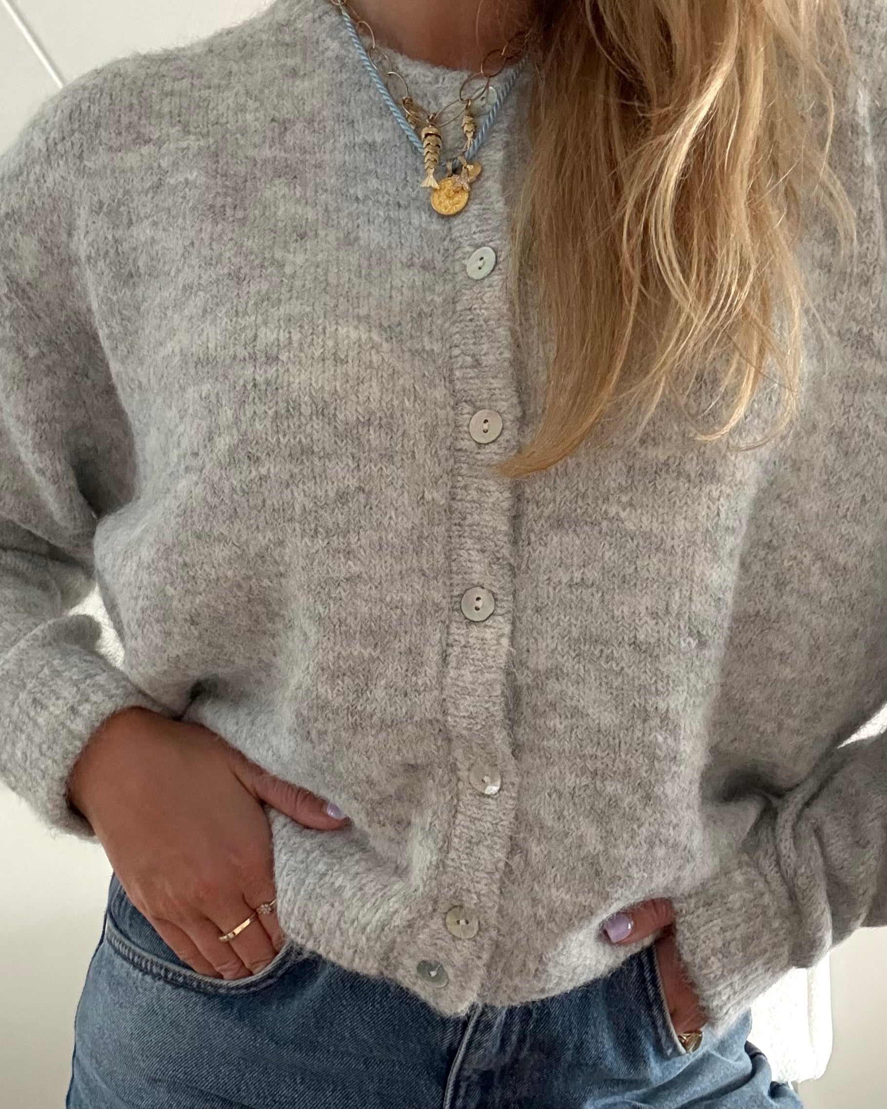 Lizzy cardigan grey