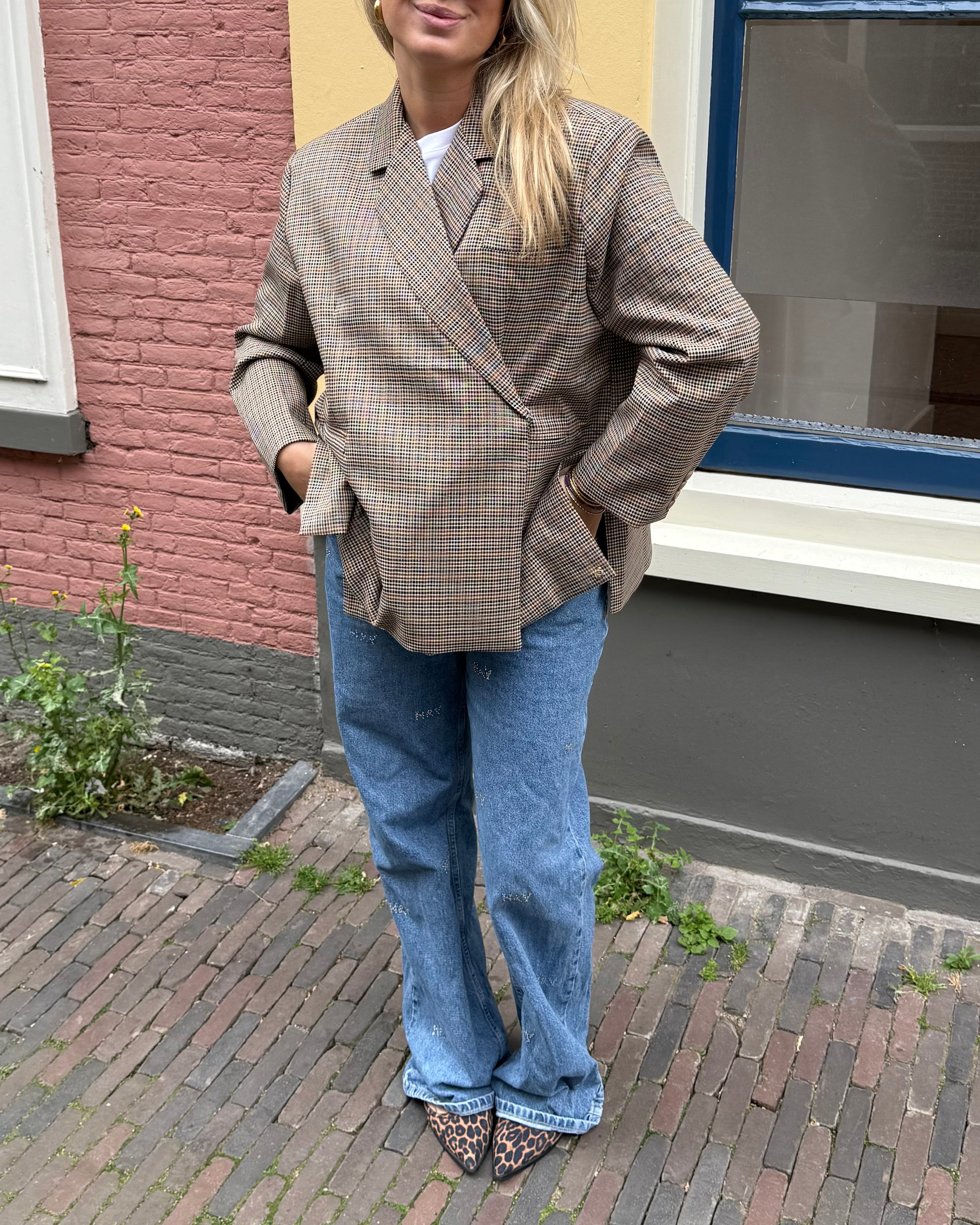 Bobby blazer brown checkered