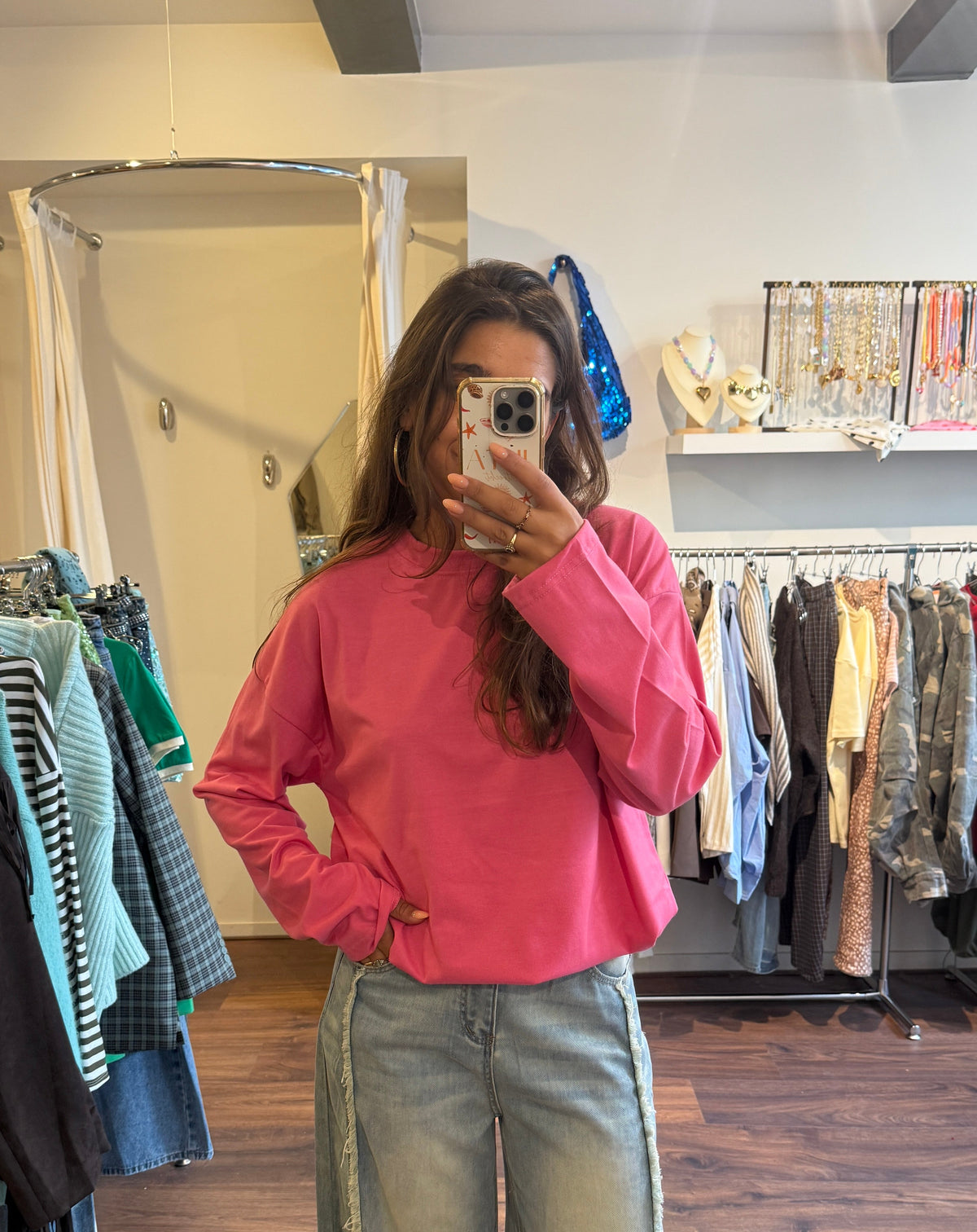 Caro longsleeve pink