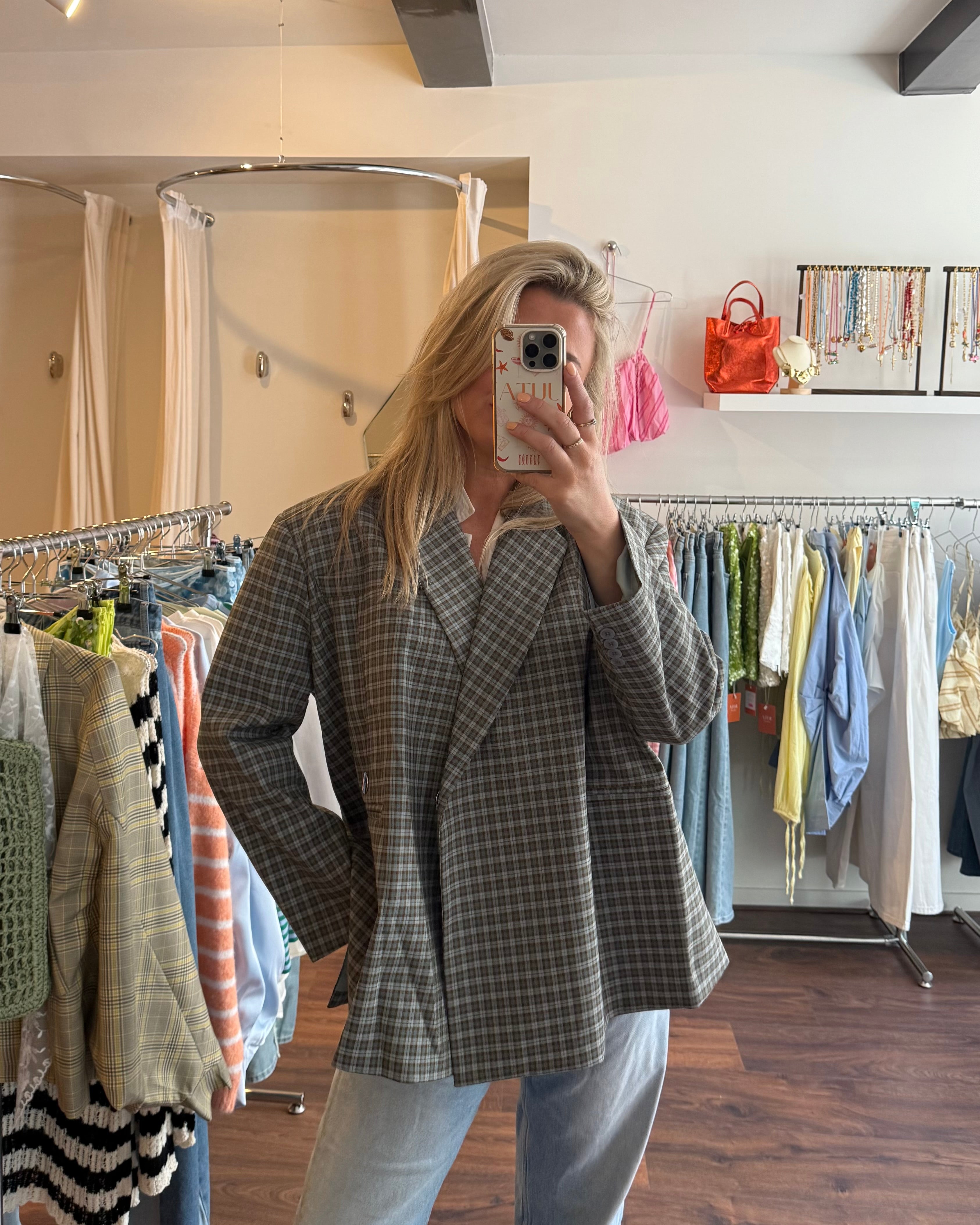 Bobby blazer blue checkered