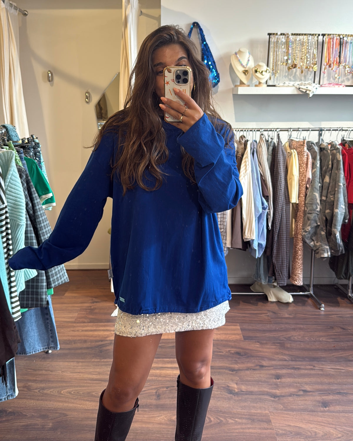Caro longsleeve navy
