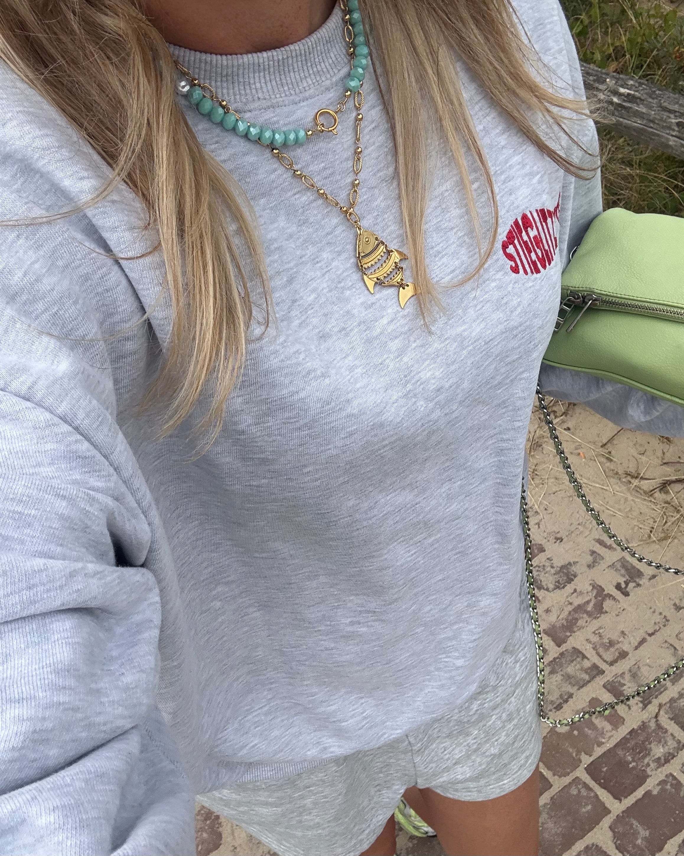 Fish necklace gold