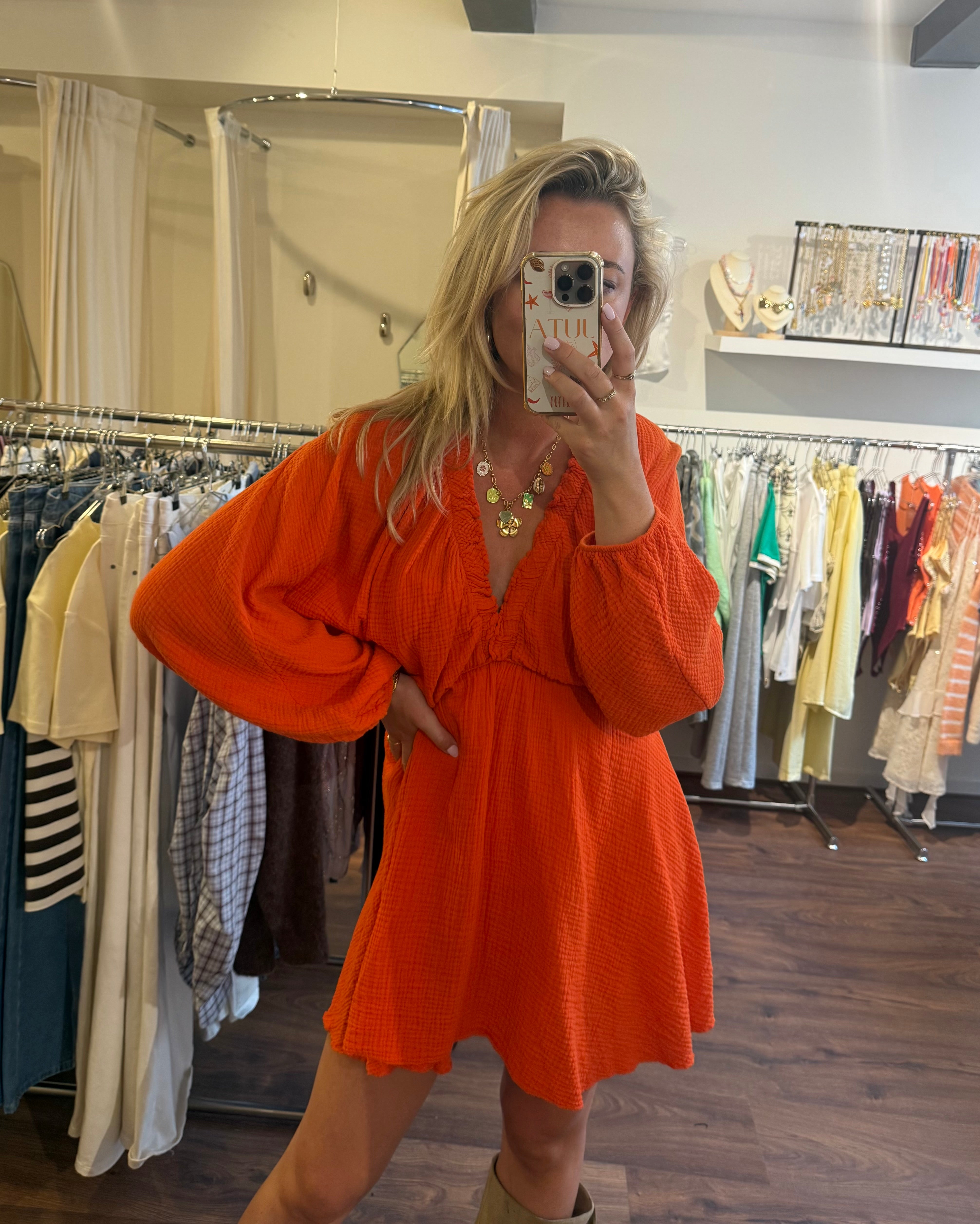 Mariah dress red