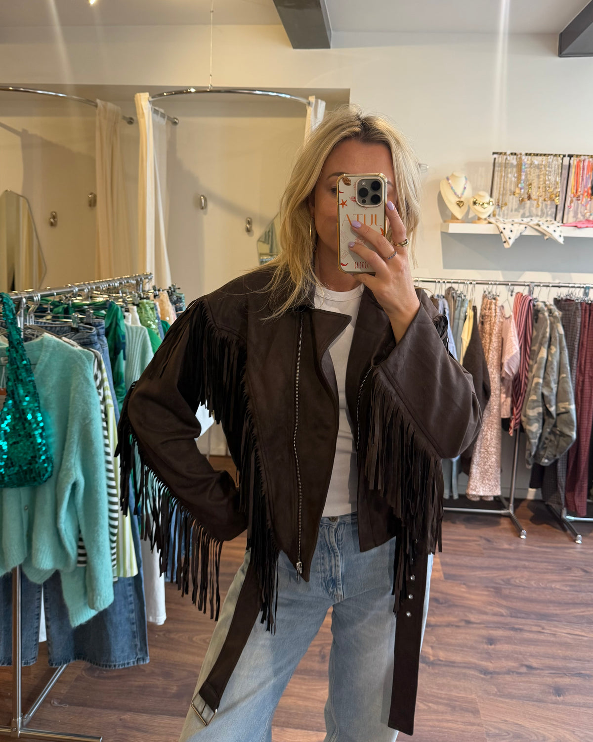 Carrie fringe jacket