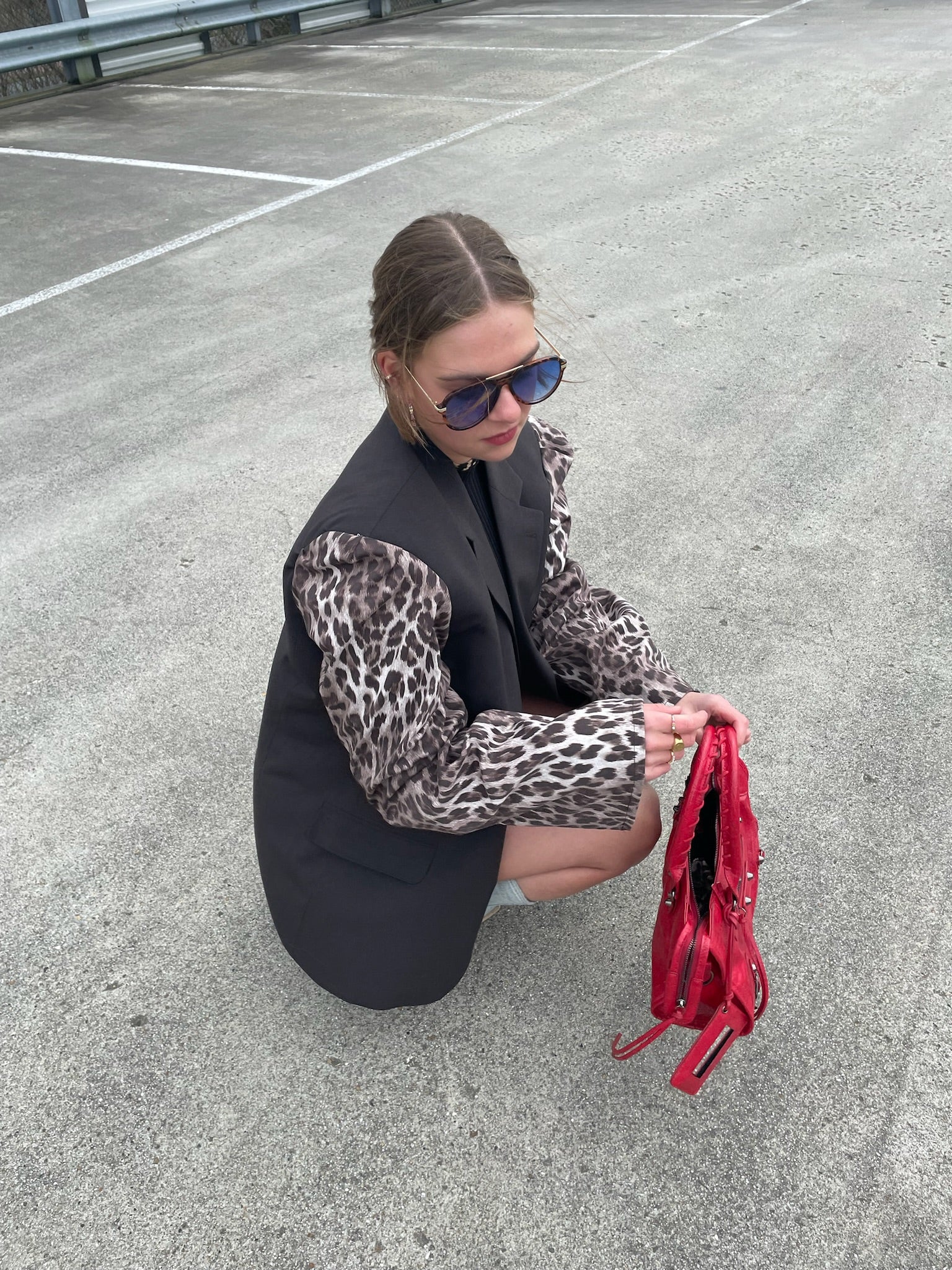 Vintage blazer, bijzondere mouwen